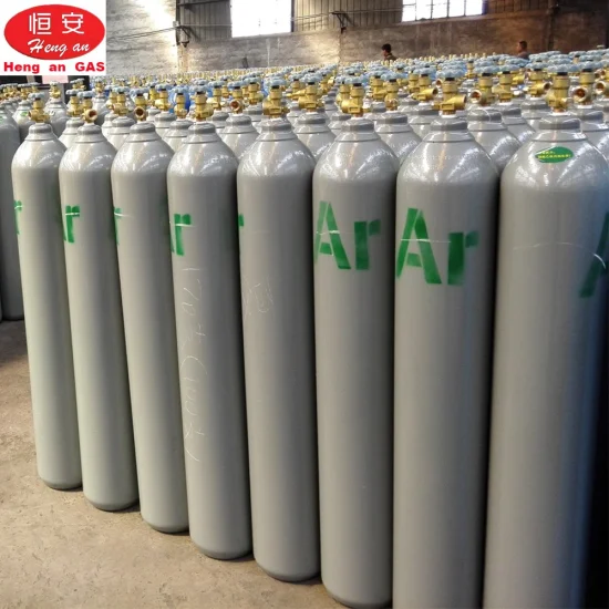 Offres spéciales industrielle 50L 200bar capacité bouteille de gaz d'argon liquide 99.99% pur