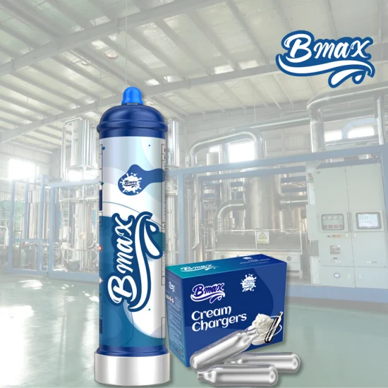 Bmax – cylindre de gaz hilarant N2o de qualité alimentaire, chargeur de fouet à crème, 0,95 l, oxyde nitreux, 640 g, pureté à 99,95 % pour distributeurs de crème fouettée